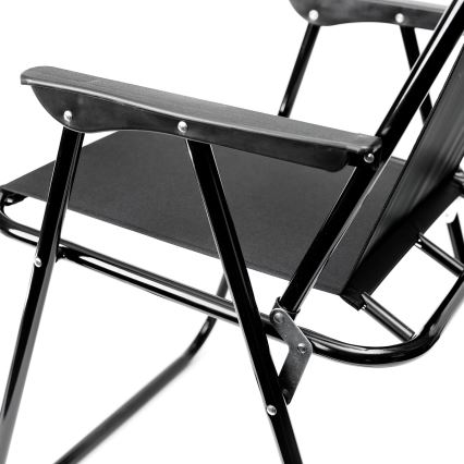 Καρέκλα κάμπινγκ πτυσσόμενη μαύρο