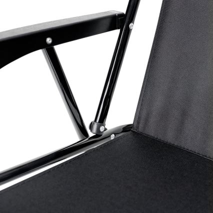Καρέκλα κάμπινγκ πτυσσόμενη μαύρο