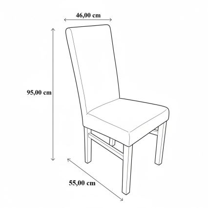 Καρέκλα τραπεζαρίας ALISON μαύρη/δρυς