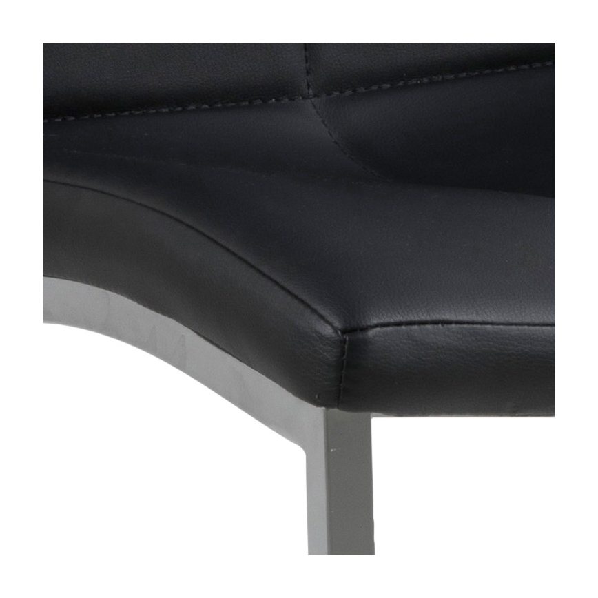 Καρέκλα τραπεζαρίας AMAL 1 τμχ μαύρο/ματ χρώμιο