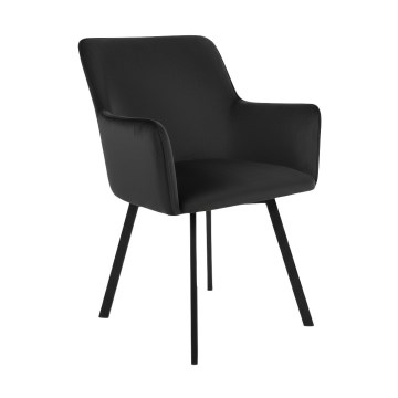 Καρέκλα τραπεζαρίας AMELIA μαύρη