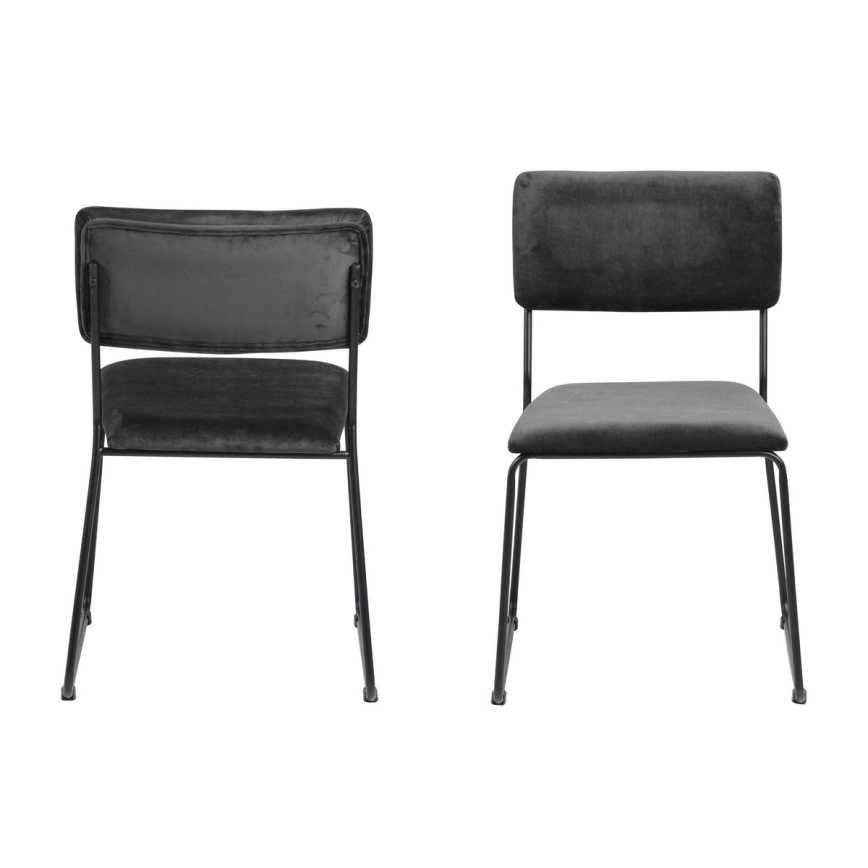 Καρέκλα τραπεζαρίας COLE 1 τμχ σκούρο γκρι