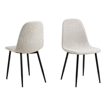 Καρέκλα τραπεζαρίας KAIA 1 τμχ ανοιχτό γκρι