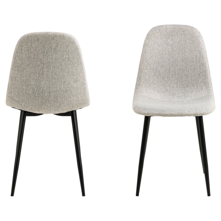 Καρέκλα τραπεζαρίας KAIA 1 τμχ ανοιχτό γκρι