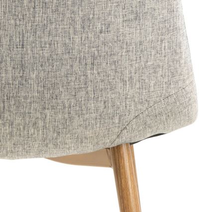 Καρέκλα τραπεζαρίας KAIA 1 τμχ ανοιχτό γκρι/δρυς