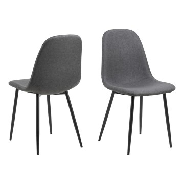 Καρέκλα τραπεζαρίας KAIA 1 τμχ σκούρο γκρι