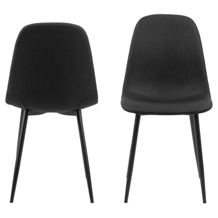 Καρέκλα τραπεζαρίας KAIA 1 τμχ μαύρο