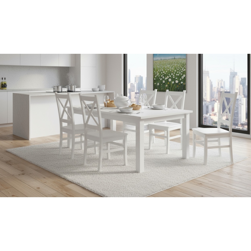 Καρέκλα τραπεζαρίας NATE λευκή