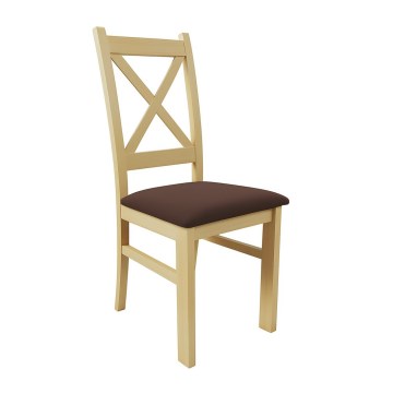 Καρέκλα τραπεζαρίας NATE σε χρώμα δρυς Sonoma/σκούρο καφέ