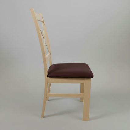 Καρέκλα τραπεζαρίας NATE σε χρώμα δρυς Sonoma/σκούρο καφέ