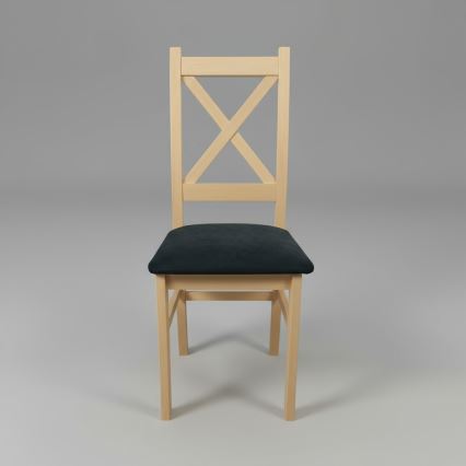 Καρέκλα τραπεζαρίας NATE δρυς sonoma/μαύρο