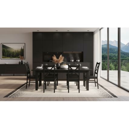 Καρέκλα τραπεζαρίας NATE μαύρη