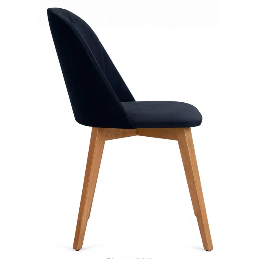 Καρέκλα τραπεζαρίας RIFO 86x48 εκ. σκούρο μπλε/φωτεινή δρυς