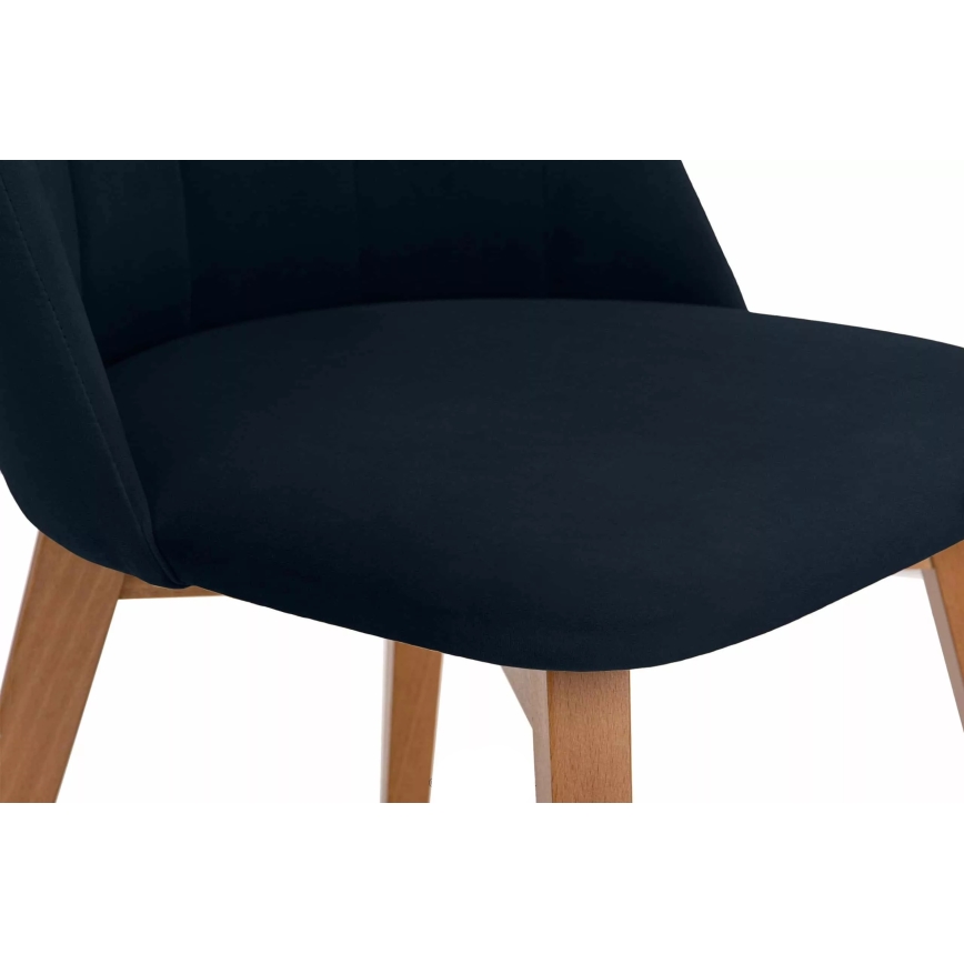 Καρέκλα τραπεζαρίας RIFO 86x48 εκ. σκούρο μπλε/φωτεινή δρυς