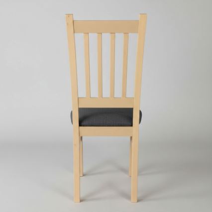 Καρέκλα τραπεζαρίας SIMON οξιά/σκούρο γκρι