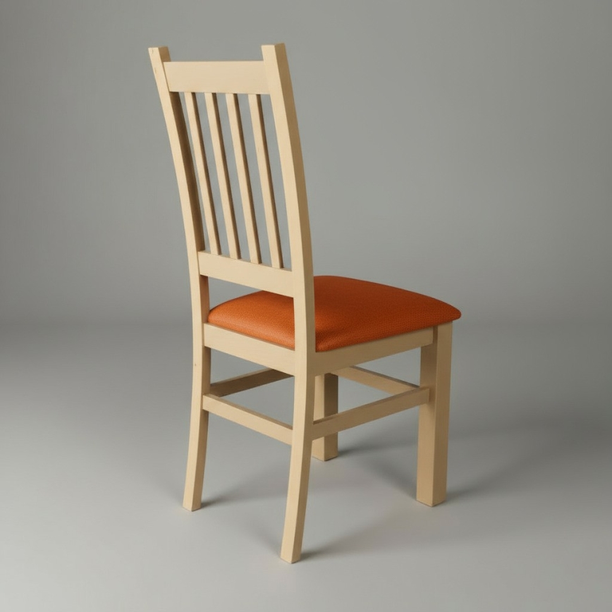 Καρέκλα τραπεζαρίας SIMON οξιά/πορτοκαλί