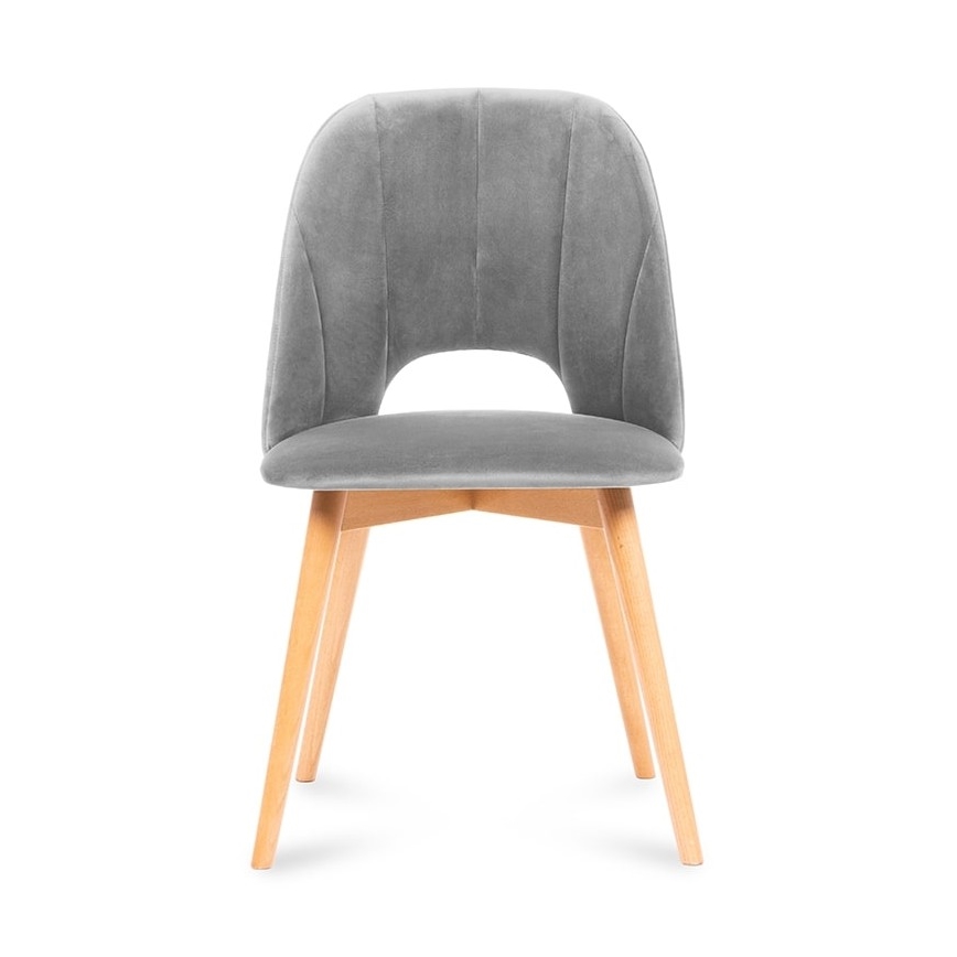 Καρέκλα τραπεζαρίας TINO 86x48 εκ. γκρι/φωτεινή δρυς