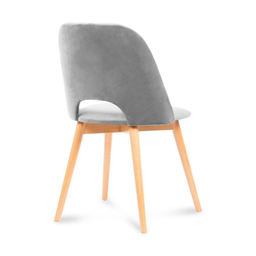 Καρέκλα τραπεζαρίας TINO 86x48 εκ. γκρι/φωτεινή δρυς