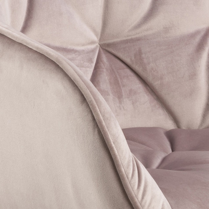 Καρέκλα τραπεζαρίας με μπράτσα AYLIN 1 τμχ ροζ