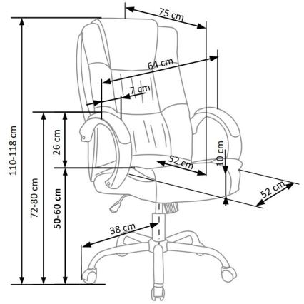 Καρέκλα γραφείου RELAX γκρι