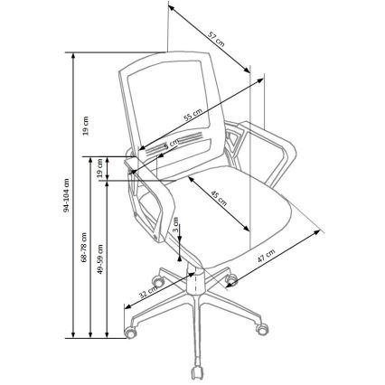 Καρέκλα γραφείου RIMAQ λευκή