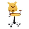 Καρέκλα γραφείου TEDDY καφέ/κίτρινη