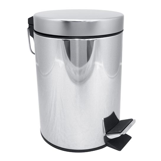 Κάδος απορριμμάτων 17x25,5 εκ. ανοξείδωτος/ασημί