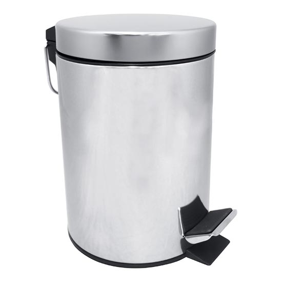 Κάδος απορριμμάτων 20x28 cm ανοξείδωτος/ασημί