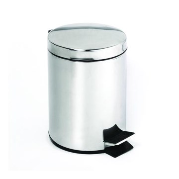 Κάδος απορριμμάτων 30x45 εκ., ανοξείδωτος/ασημί