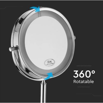 Καθρέφτης καλλωπισμού LED LED/3W/6V IP44