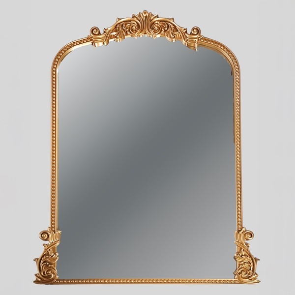 Καθρέφτης τοίχου 114x86x2,7 cm χρυσό