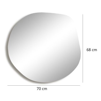 Καθρέφτης τοίχου ASSO 70x67 cm χρυσαφί