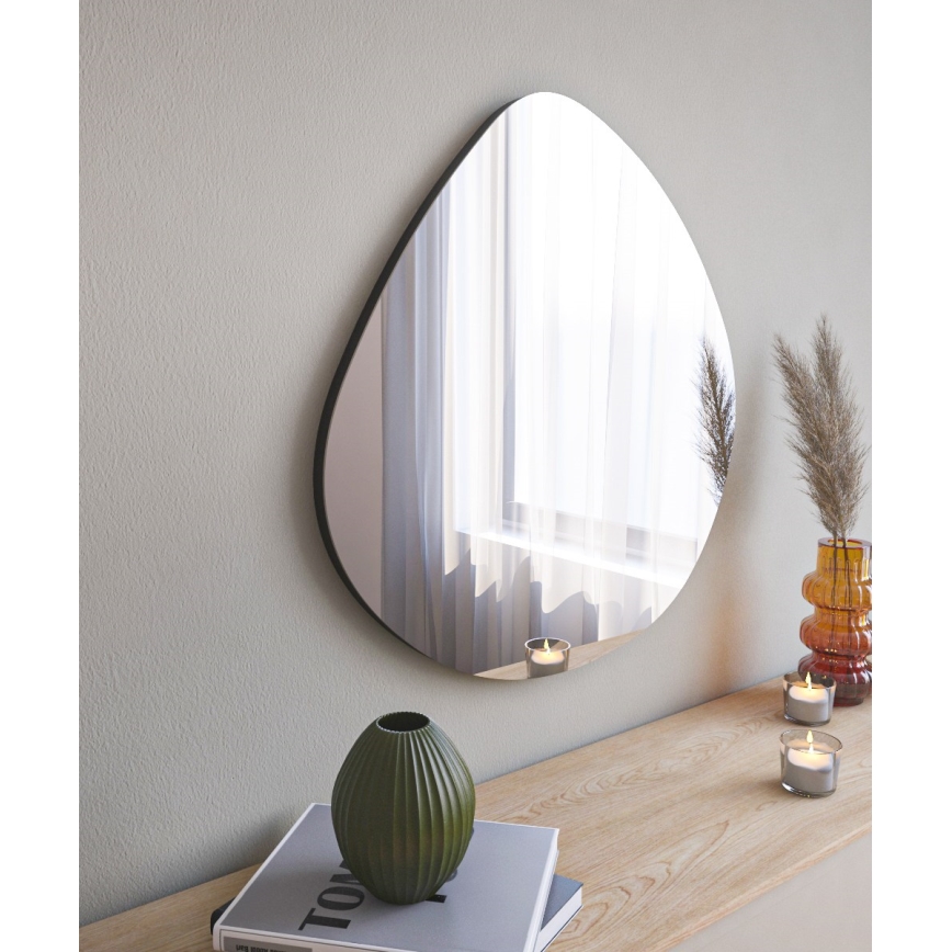 Καθρέφτης τοίχου BESSO 60x60 cm μαύρο