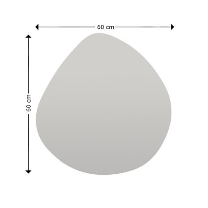 Καθρέφτης τοίχου BESSO 60x60 cm μαύρο