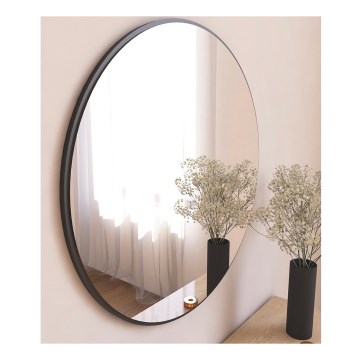 Καθρέφτης τοίχου OZZE διάμετρος 60 cm μαύρο