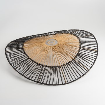 Καθολικό αμπαζούρ KERIA διάμ. 100 cm καφέ/μαύρο