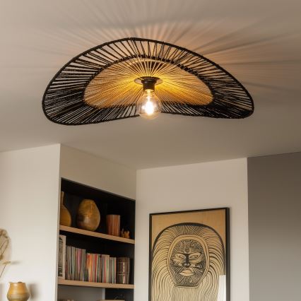 Καθολικό αμπαζούρ KERIA διάμ. 100 cm καφέ/μαύρο