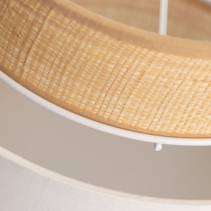 Καθολικό αμπαζούρ KERIA, διάμετρος 30 cm, μπεζ/λευκό