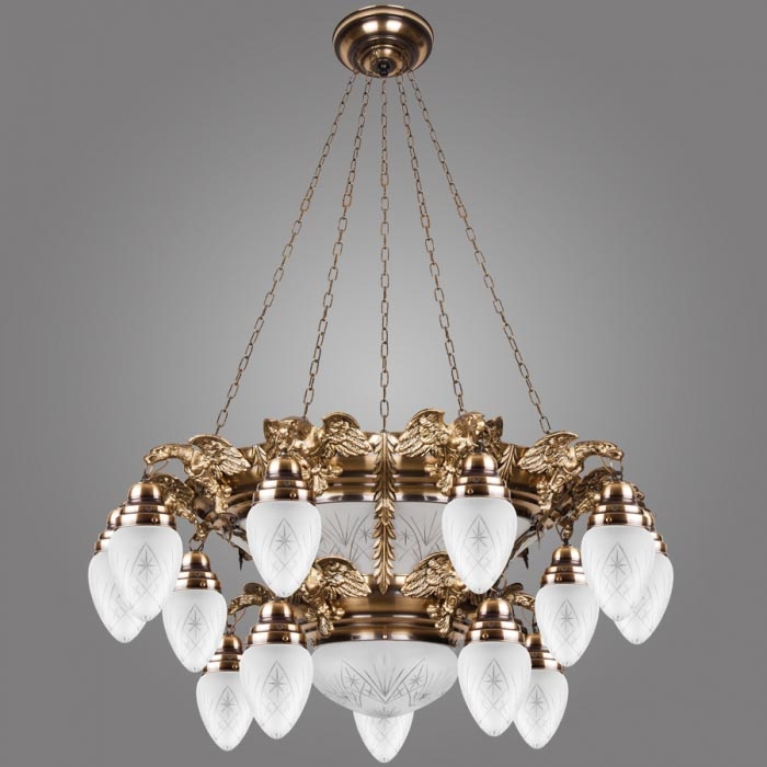 Kemar OW150/P - Πολύφωτο OURO EAGLE 15xE27/60W + 6xE27/100W/230V