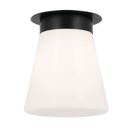 Kichler - Φωτιστικό οροφής ALBERS 1xE27/40W/230V, διάμετρος 21,6 cm, μαύρο