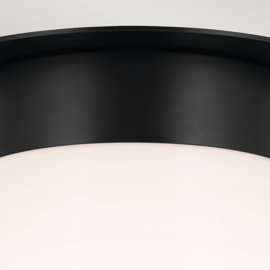 Kichler - Φωτιστικό οροφής ALBERS 1xE27/40W/230V, διάμετρος 21,6 cm, μαύρο