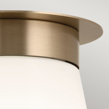 Kichler - Φωτιστικό οροφής ALBERS 1xE27/40W/230V διάμ. 21,6 cm μπρονζέ