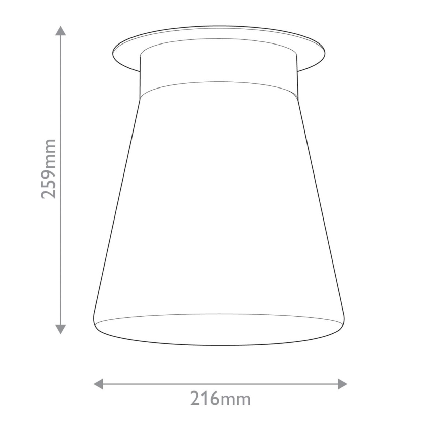 Kichler - Φωτιστικό οροφής ALBERS 1xE27/40W/230V διάμ. 21,6 cm μπρονζέ