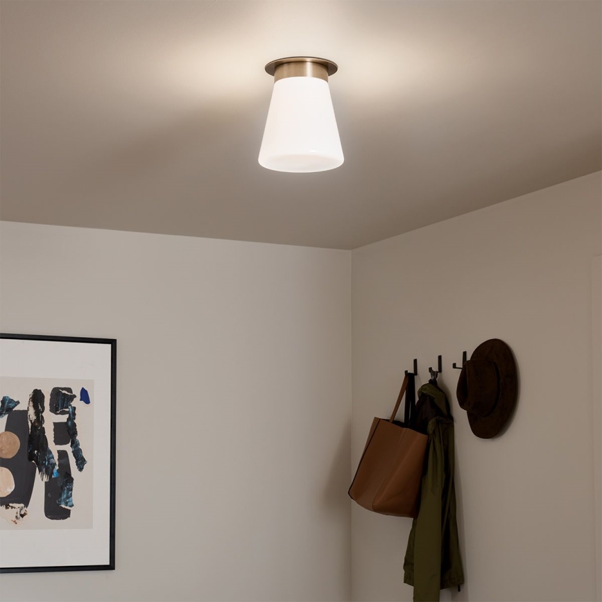 Kichler - Φωτιστικό οροφής ALBERS 1xE27/40W/230V διάμ. 21,6 cm μπρονζέ