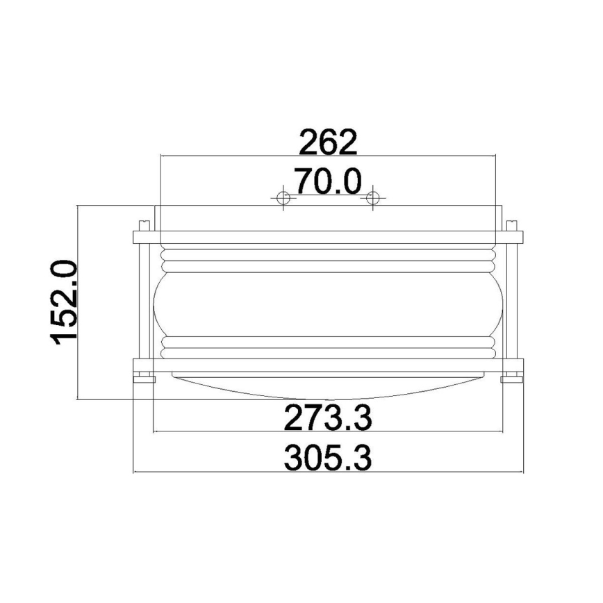 Kichler - Εξωτερικό φωτιστικό ASHLANDBAY 1xE27/60W/230V IP44 σε μπρονζέ