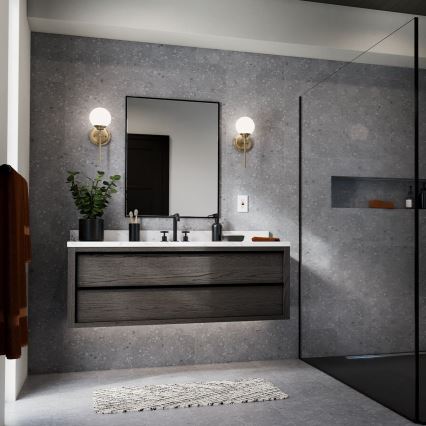 Kichler - Φωτιστικό τοίχου μπάνιου LED BENNO 1xG9/3W/230V IP44 ορείχαλκος