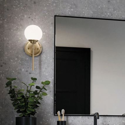Kichler - Φωτιστικό τοίχου μπάνιου LED BENNO 1xG9/3W/230V IP44 ορείχαλκος