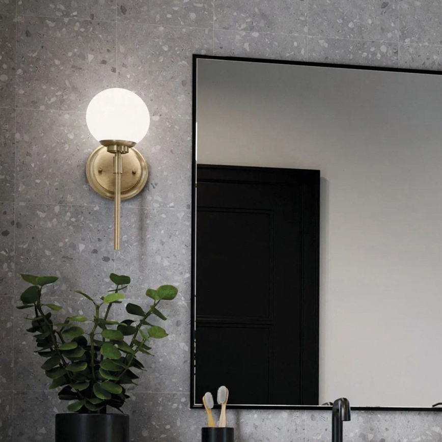 Kichler - Φωτιστικό τοίχου μπάνιου LED BENNO 1xG9/3W/230V IP44 ορείχαλκος