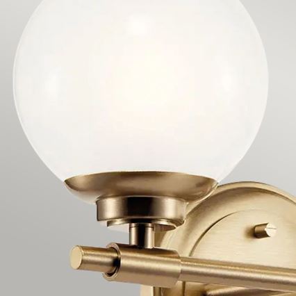 Kichler - Φωτιστικό τοίχου μπάνιου LED BENNO 2xG9/3W/230V IP44 ορείχαλκος