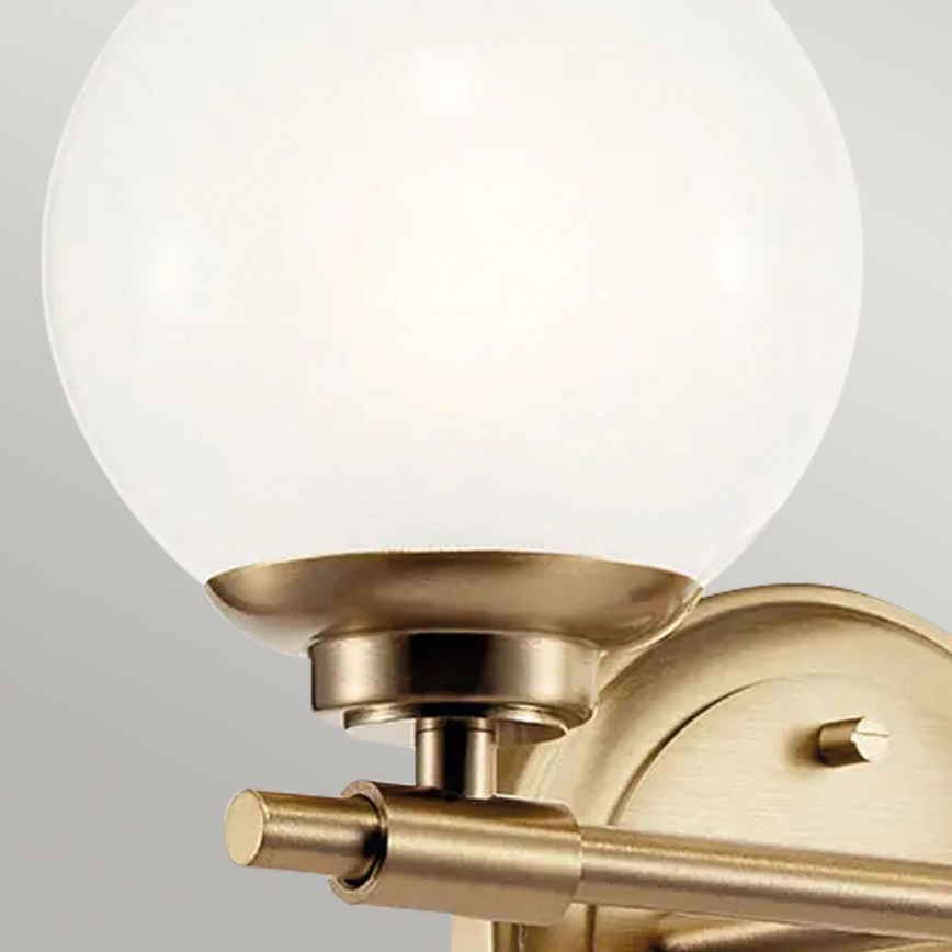 Kichler - Φωτιστικό τοίχου μπάνιου LED BENNO 2xG9/3W/230V IP44 ορείχαλκος